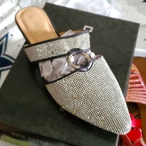 Slip on diamond mule